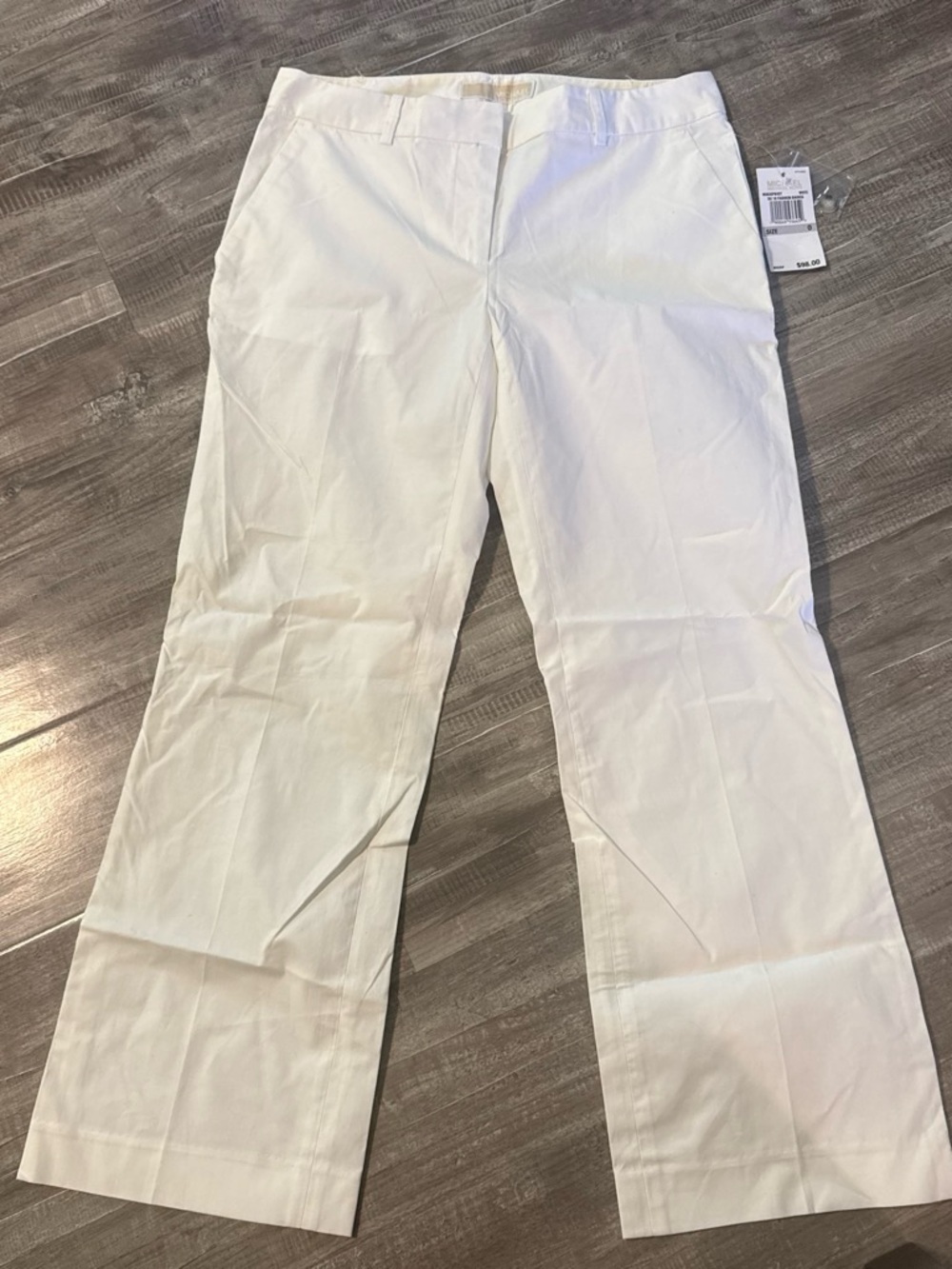 Michael Kors Men's White Stretch Chino Pants